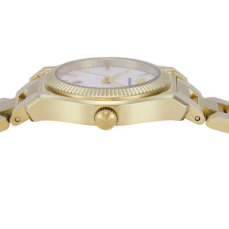 Emporio Armani Federica White Dial Gold-tone Ladies Watch- AR11657